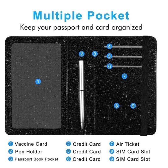 Leather Passport Cover  - Picture 4 of 4